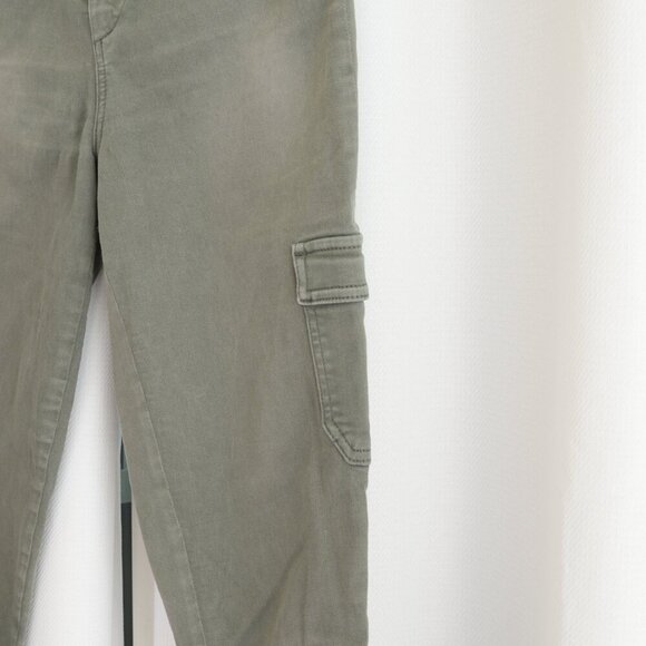 Paige Hoxton High-Rise Cargo Green Jeans Sz 28 - Picture 3 of 8